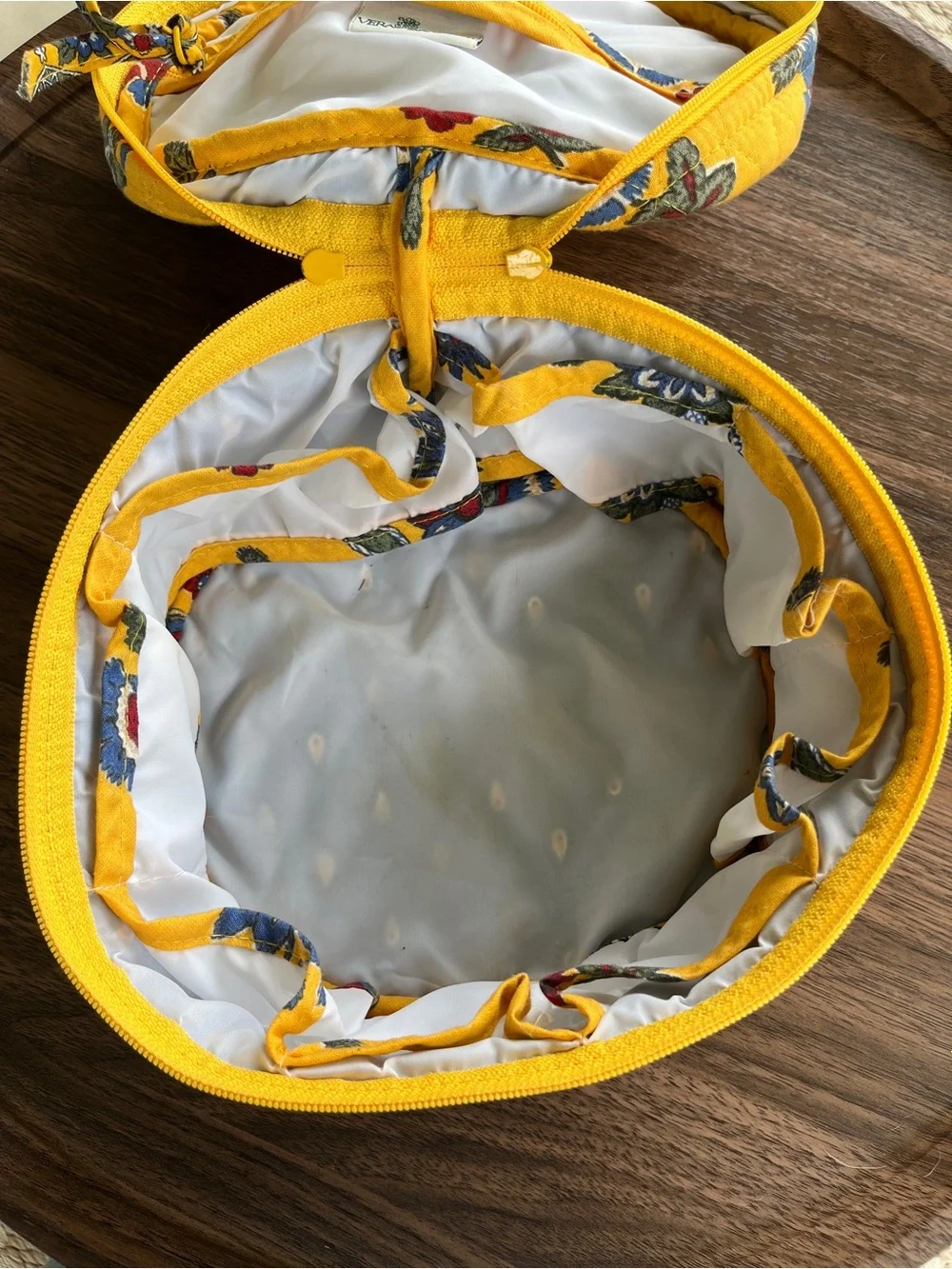 Vera Bradley French Yellow Cosmetic Case